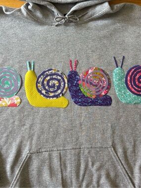 Snail Purple pink mismatched Hoodie crewneck or Tshirt custom adult children’s